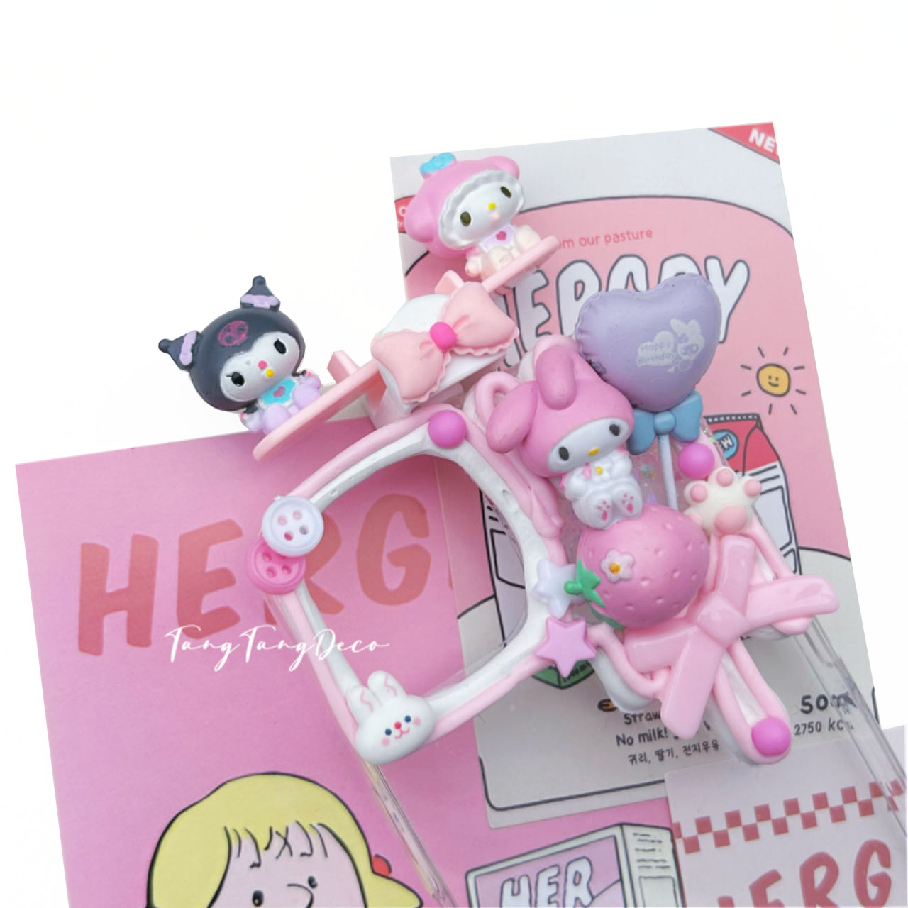 Melody and Kuromi seesaw phone case