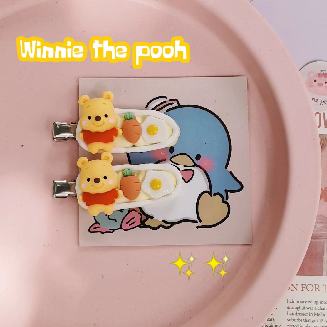 Winnie the pooh hairpin