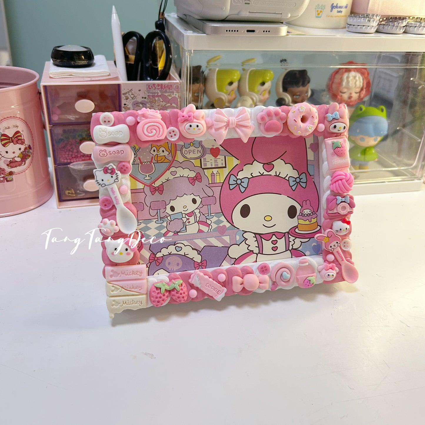 Melody and Hello Kitty picture frame