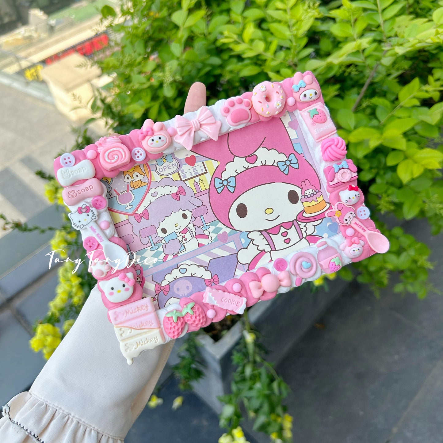 Melody and Hello Kitty picture frame