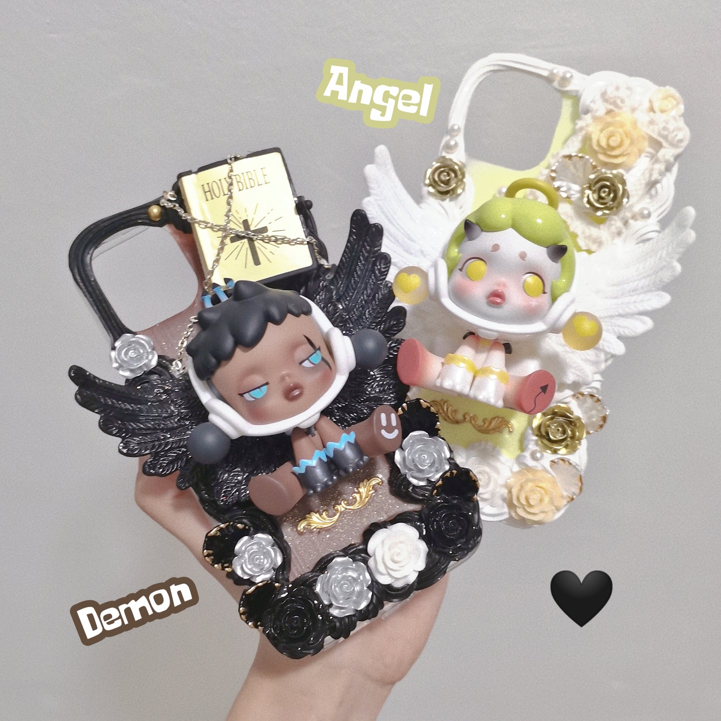 Angel And Demon Doll Phone Case