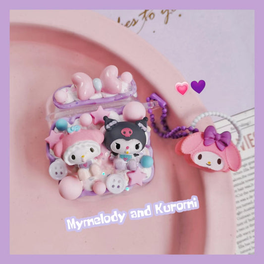 Kuromi and Melody Airpods case