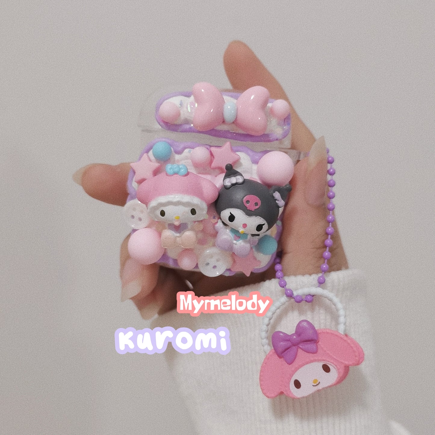 Kuromi and Melody Airpods case