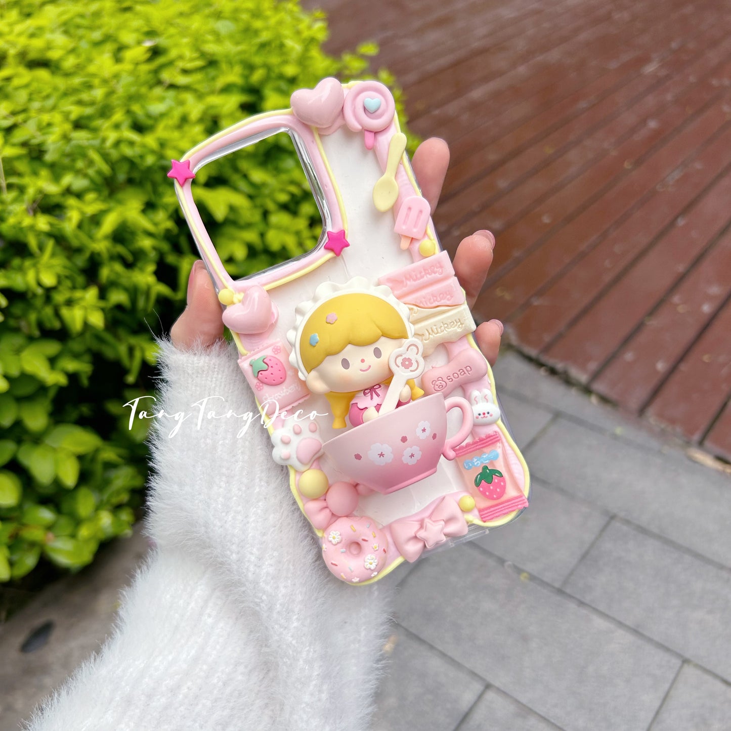 Cute teacup doll phone case