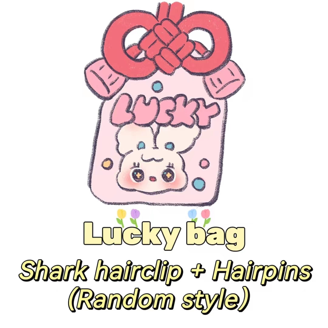 Lucky bag- shark hairclip + hairpins